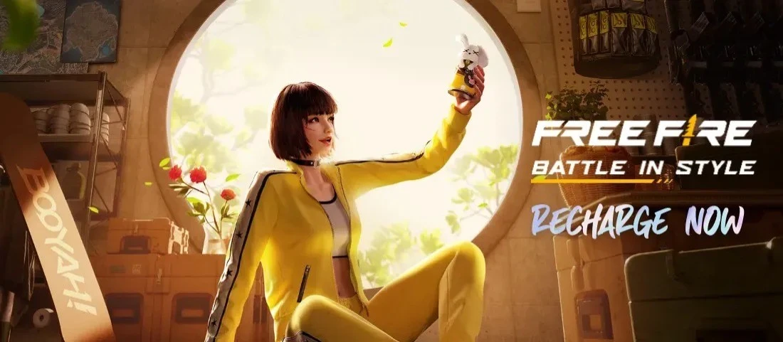 Recharge/ Top Up now for Free Fire Battle in Style